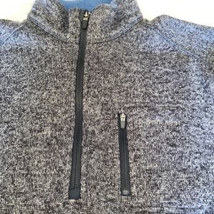 Mens Woolrich 1/4 zip pull over sweater like new
